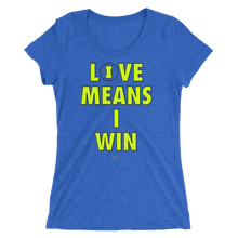 Load image into Gallery viewer, Love Means I Win - Ladies' Short Sleeve Tennis T-Shirt
