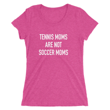 Load image into Gallery viewer, Tennis Moms Are Not Soccer Moms - Ladies' Short Sleeve Tennis T-Shirt