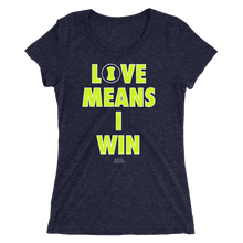 Load image into Gallery viewer, Love Means I Win - Ladies' Short Sleeve Tennis T-Shirt